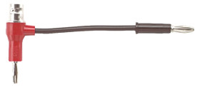 Adapter do złącz pomiarowych, rodzaj: Złącze męskie na żeńskie, Czarny, czerwony, 30 V ac, 60 V dc