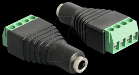 65457 Jack 3.5 mm socket 4-pin &gt; terminal block 4-pin