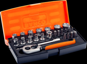 1/4 inch ratchet kit, 25 pieces, internal square, SL25