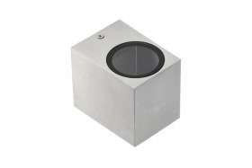 Oprawa ścienna dwukierunkowa TIAGO KW. GU10 max.2x35W IP54 AC220-240V inox LD-TIAGOGU10D-01KW