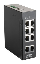 Nie Ethernet Switch 8-portowy , montaż: Montaż na szynie DIN 100Mb 10/100Mbit/s 8 0, D-Link Bez zarządzania