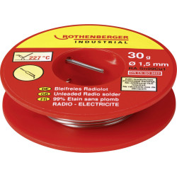Rothenberger 1000002350 Radio Lead-Free Solder 30g SN99Cu1