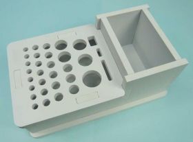 STOJAK ORGANIZER NA WKRĘTAKI BIAŁY