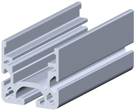 Profil 40 x 40 mm RS PRO Prowadnica rolkowa rozmiar rowka 5mm liczba rowków 3 Aluminium