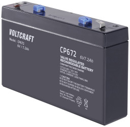 Akumulator ołowiowy VOLTCRAFT CE6V/7Ah VC-12713945, AGM, 6 V, 7.2 Ah