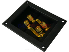 Gniazdo głośnikowe banan 4 pin prostokątne 122mm x 95mm
