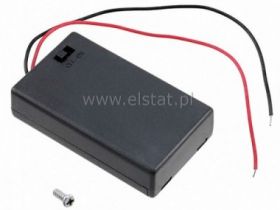 Koszyk na baterie 3xR3 ( III ) obudowa + kabel+wy