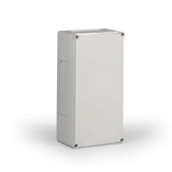 Obudowa Cubo O 200x400x132mm boki gładkie pokrywa szara PC OPCP204013G