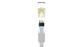 Zestaw Przelotowych Wtyków Rj45 Do Zaciskania 10Gb, Cat7a/7/6A Stp Shielded,...