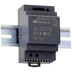 Mean Well DDR-60L-24 Rail mounted DC/DC converter 24V 2.5A 60W 1 output