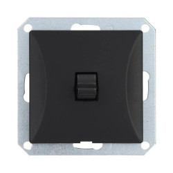 Opal styl amerykański /z dzwignią w zamian klawisza/ Łącznik krzyżowy czarny matowy WP-8 Opb moduł CZ