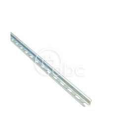 Szyna montażowa DIN miniaturowa, perforowana, stalowa, 15x5,5x2000 mm, TS15/F-2m