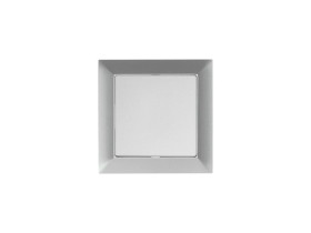 Premium Gniazdo wtyczkowe pojedyncze p/t 2p+Z, 16A, 250V, bryzgoodporne kolor srebrny GPT-16 PrH SR