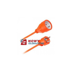 Przedłużacz 1gn. 10m z uziem. KEMOT (3x1.5) Sieciowy pomar.