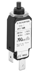 Wyłącznik termiczny 6A 1 Pole Schurter TA11 240V ac