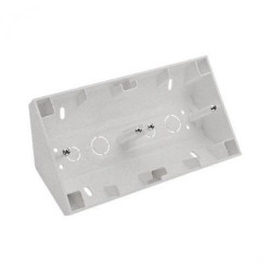 Simon 55 Puszka natynkowa narożna 2-krotna do ramek LINE/DUO Aluminium mat TPNR2/143