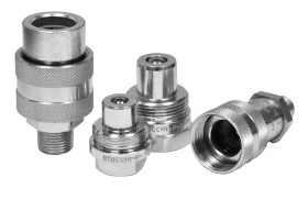 Hydrauliczna szybkozłączka, typ: Złączka, rodzaj: Męski, gwint: NPT 3/8 żeński, Stal węglowa, 3/8in