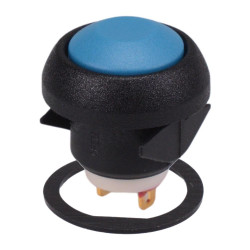 IBR3SAD1 Blue Momentary Snap-In 12mm Push Button Switch SPST IP67