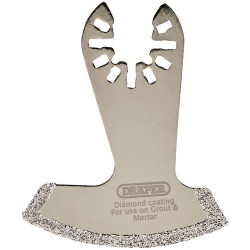 Draper 70473 Oscillating Multi-Tool Diamond Coated Cutting Blade, 52mm