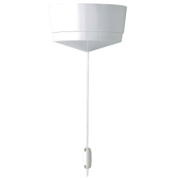 MK K3192WHI Logic Plus 6A SP 2 Way Ceiling Switch with Mounting Block White