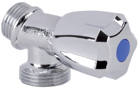 Zawór odcinający, Mosiądz, 1: BSP męskie 1/2 cala - 12.7mm, 2: BSP męskie 3/4 cala - 12.7mm, 10bar