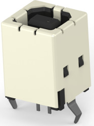 USB-B socket, 4 pole, USB 2.0, solder connection, 5787834-2