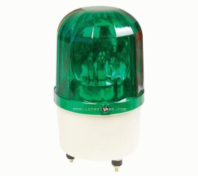 Kogut + syrena 12V DC IP20 zielonym + alarm