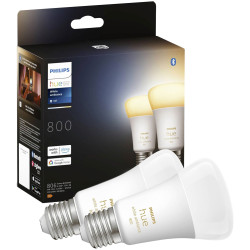 Philips 871951432824200 Hue LED Light Bulb 2-Pack E27 Warm to Cool White