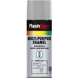 PlastiKote 60105 Multi-purpose Enamel Spray Paint 400ml - Gloss Grey