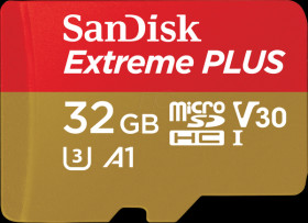 SDSQXBG-032G-GN6MA SanDisk Extreme PLUS 32-GB MicroSDHC memory card