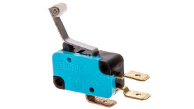 Wyłącznik Krańcowy Miniaturowy 1Co Dźwignia Podgięta Z Rolką Z Tworzywa,...