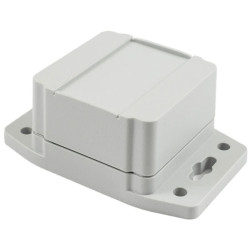 Hammond 1555BF22GY Watertight ABS Enclosure Flanged lid 65 x 65 x 42, Grey