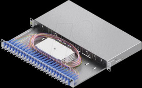 LSB1C225 19" FO splice box, 1U, 24 ports, 24x SC duplex, OS2