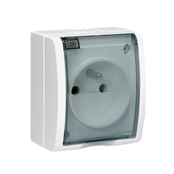 GNIAZDO Elekt. AQUAR POJ. BI/DY AQZ1/A AQGZ1/11A Hermetyczne IP54