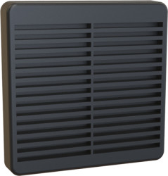 Fan grille, (L x W x H) 305 x 305 x 25 mm, XPFA80BK