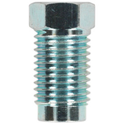 Sealey BN71620 Brake Pipe Nut 7/16&quot;UNF x 20tpi Male 1/4&quot; Pipe SAE Form Pack 10