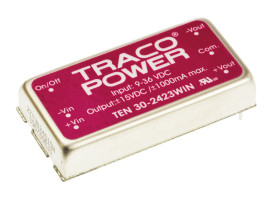 Przetwornica DC-DC, 30W, Uwe 9 → 36 V DC, Uwy ±15V dc, Iwy 1A, TRACOPOWER