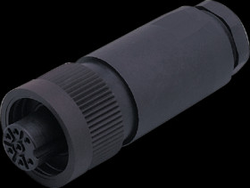 Jack, RD24, 7 pole, screw connection, straight, E70142