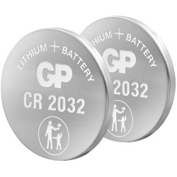 GP GPCR2032STD192C2 Button Cell CR2032 3V 2pieces High Energy Density