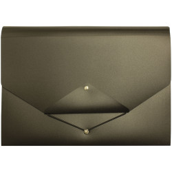 Cathedral Products EXPTFBK 13 Pocket Triangle Flap Expanding File Black