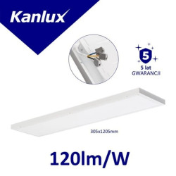 Panel LED natynkowy BLINGO NT 34W 12030 4080lm 4000K IP20 I kl. 5 lat Gwar. biały 37276