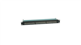 Value Patch Panel Kat. 6 (Klasa E) 19, 24 P, Ekranowany, Czarny