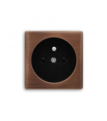 VENA EXCLUSIVE METAL Pokrywa gniazda MIEDŹ CZESANA PATYNOWANA / MIEDŹ RUSTYKALNA 5133202