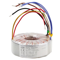 Transformator toroidalny 120VA Indel TSTL 120/001 230V (250V, 3.15V, 3.15V) do wzmacniaczy lampowych