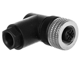 Złącze żeńskie M12 kątowe 5-pinowe dławica Pg7 metal XZCC12FCM50B