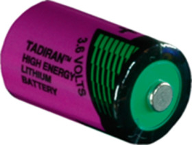 Lithium-battery, 3.6 V, 1/2R6, 1/2 AA, round cell, surface contact, 1110350100
