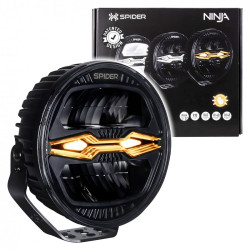 Reflektor drogowy LED X-SPIDER NINJA L3442 okrągły 12/24V 80W IP69K – światło drogowe, pozycyjne i ostrzegawcze