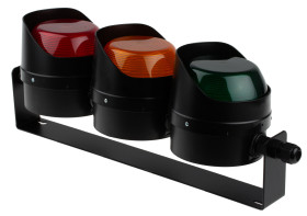 Lampa sygnalizacyjna LED Moflash 3 -elementowy LED 8 → 20 V ac/dc Złącze M16