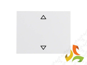 BERKER K.1 Klawisz pojedynczy z nadrukiem "strzałki" biały połysk 14057109 HAGER