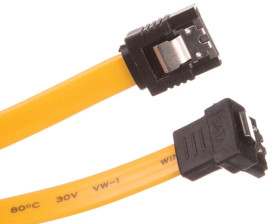 Kabel SATA prosty - kątowy 0,5m 95020